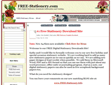 Tablet Screenshot of free-stationery.com