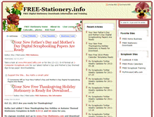 Tablet Screenshot of free-stationery.info